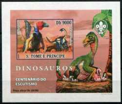 Sao Tome and Principe, Prehistoric animals, 2007, 1 stamp (imperf.)