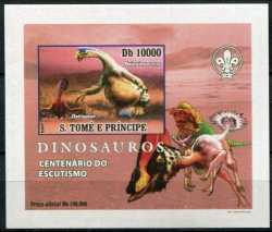 Sao Tome and Principe, Prehistoric animals, 2007, 1 stamp (imperf.)