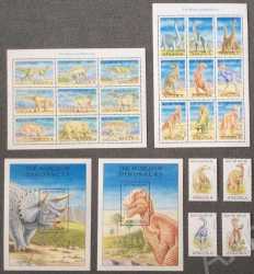 Angola, Prehistoric animals, 1998, 24 stamps