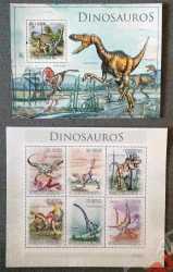 Sao Tome and Principe, Prehistoric animals, 2010, 7 stamps