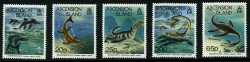 Ascension Island, Prehistoric animals, 1994, 5 stamps