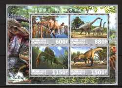 Gabon, Prehistoric animals, 2017, 4 stamps