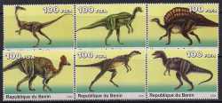 Benin, Prehistoric animals, 2003, 6 stamps
